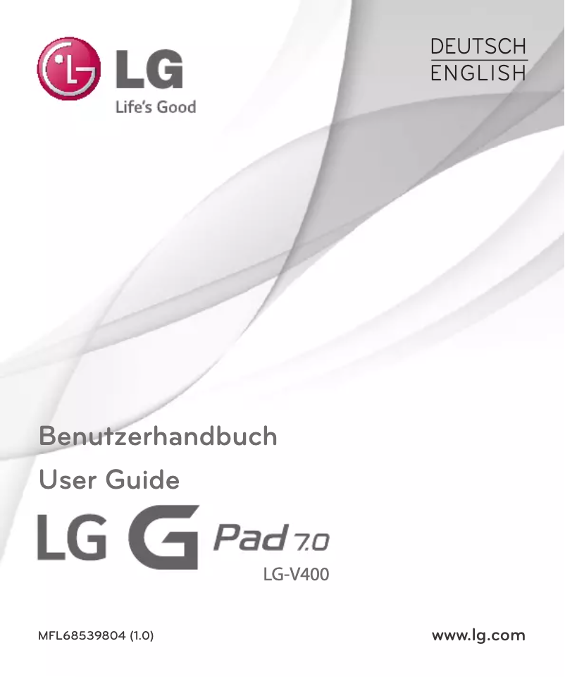 Imagen de la primera página del manual del dispositivo G Pad 7