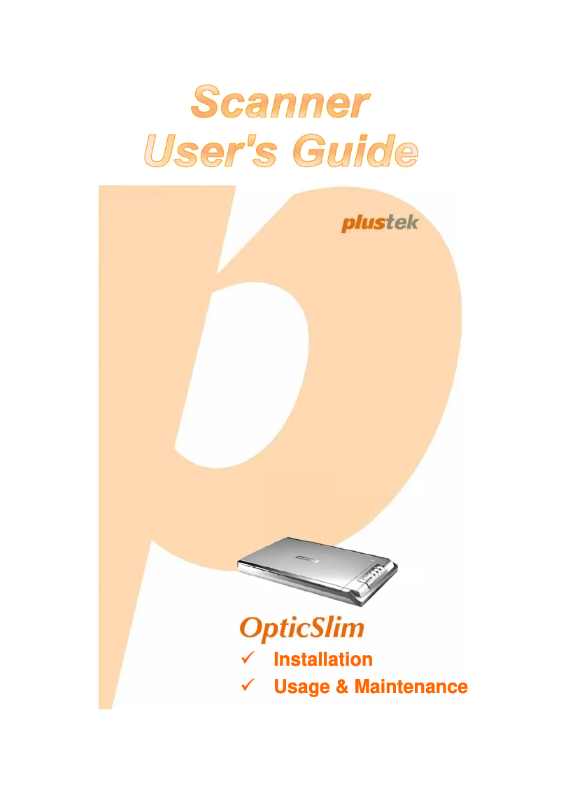 Imagen de la primera página del manual del dispositivo OpticSlim 2680H