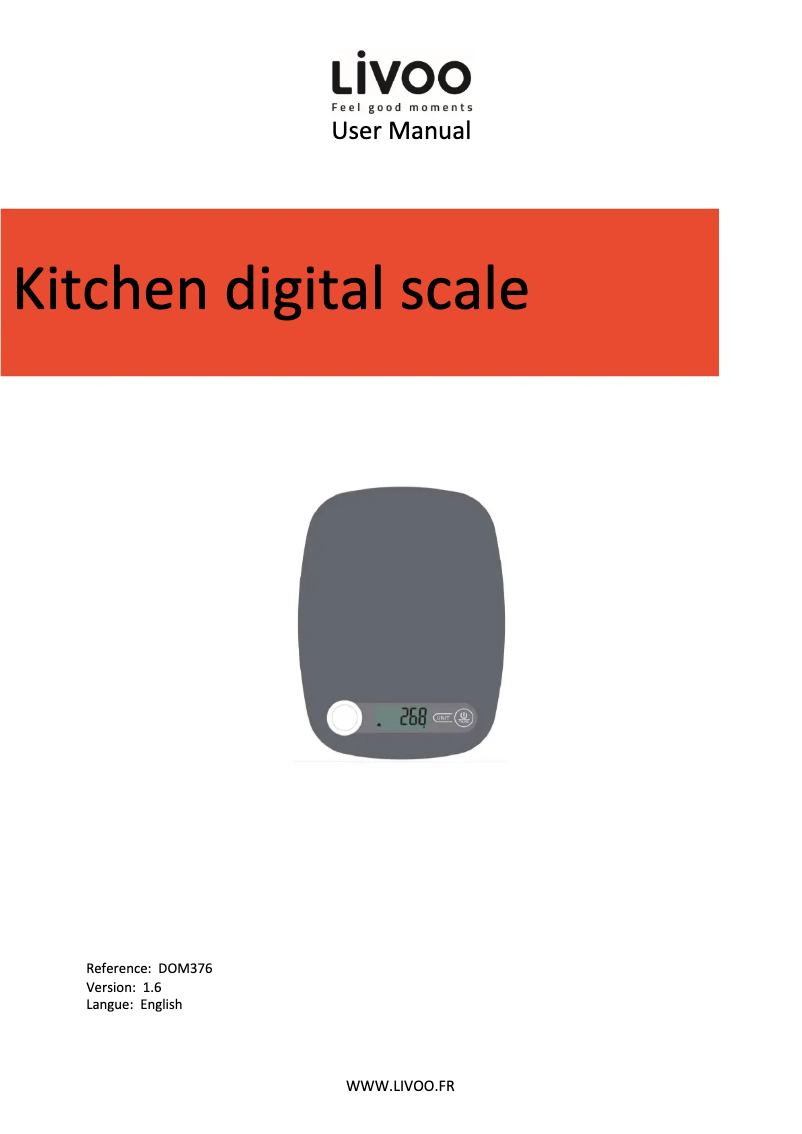 Página 1 del manual Manual de usuario Livoo DOM354