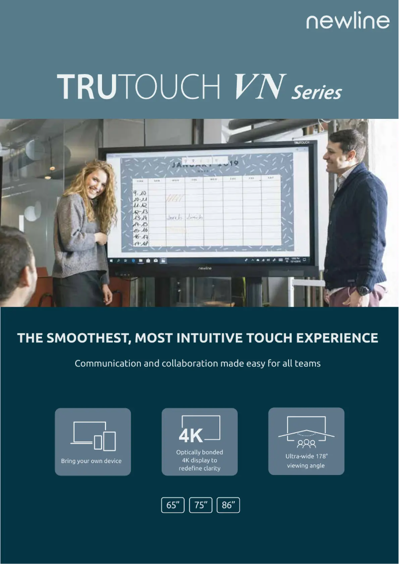 Página 1 del manual Folleto Newline TT-8618VN