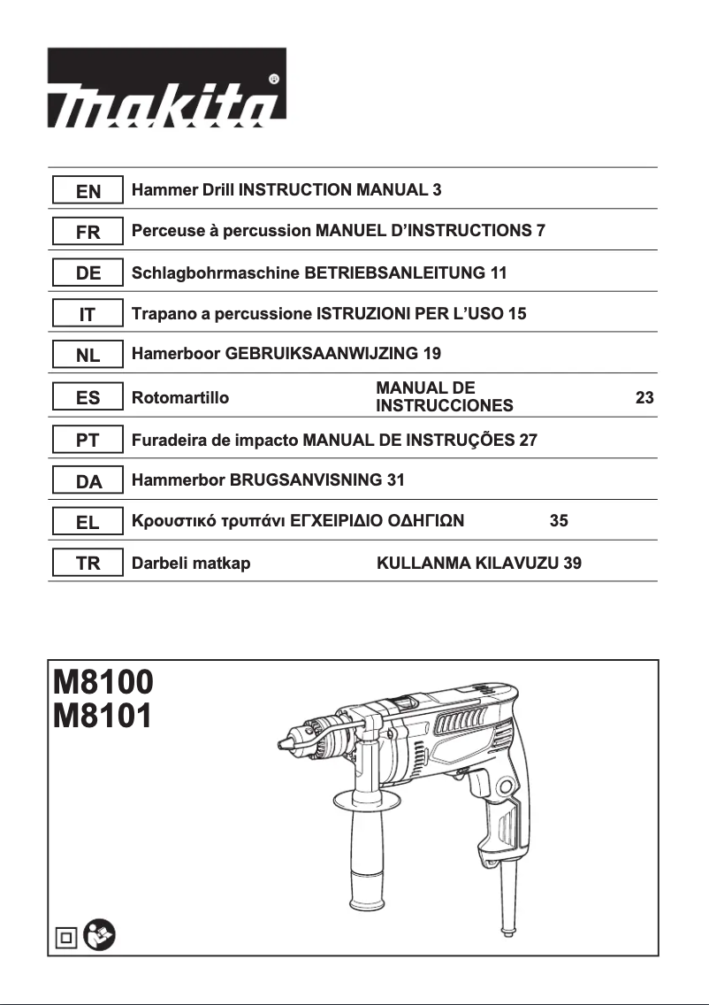 Imagen de la primera página del manual del dispositivo M8100KX2
