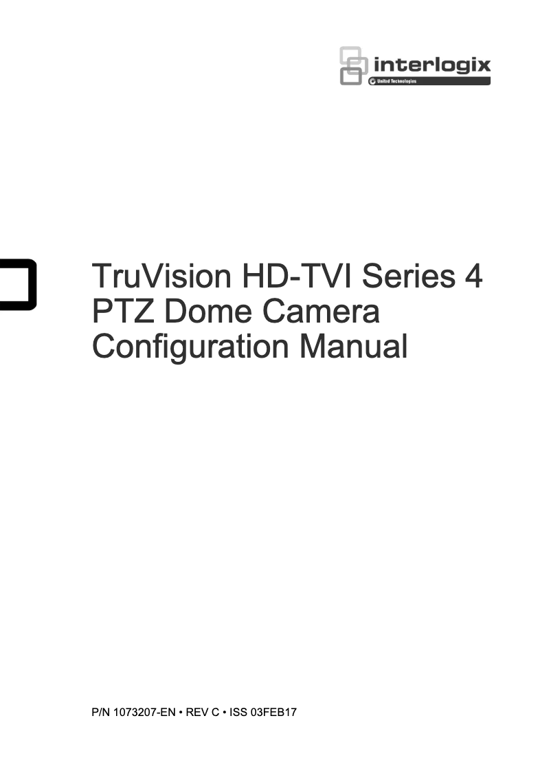 Imagen de la primera página del manual del dispositivo TruVision TVP-4401