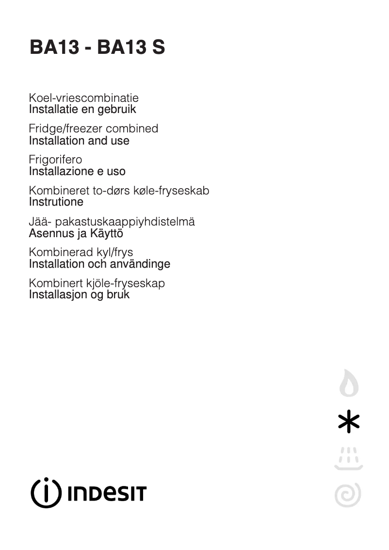 Imagen de la primera página del manual del dispositivo BA 13 (NL).9