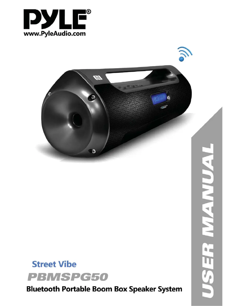 Imagen de la primera página del manual del dispositivo Street Vibe PBMSPG50