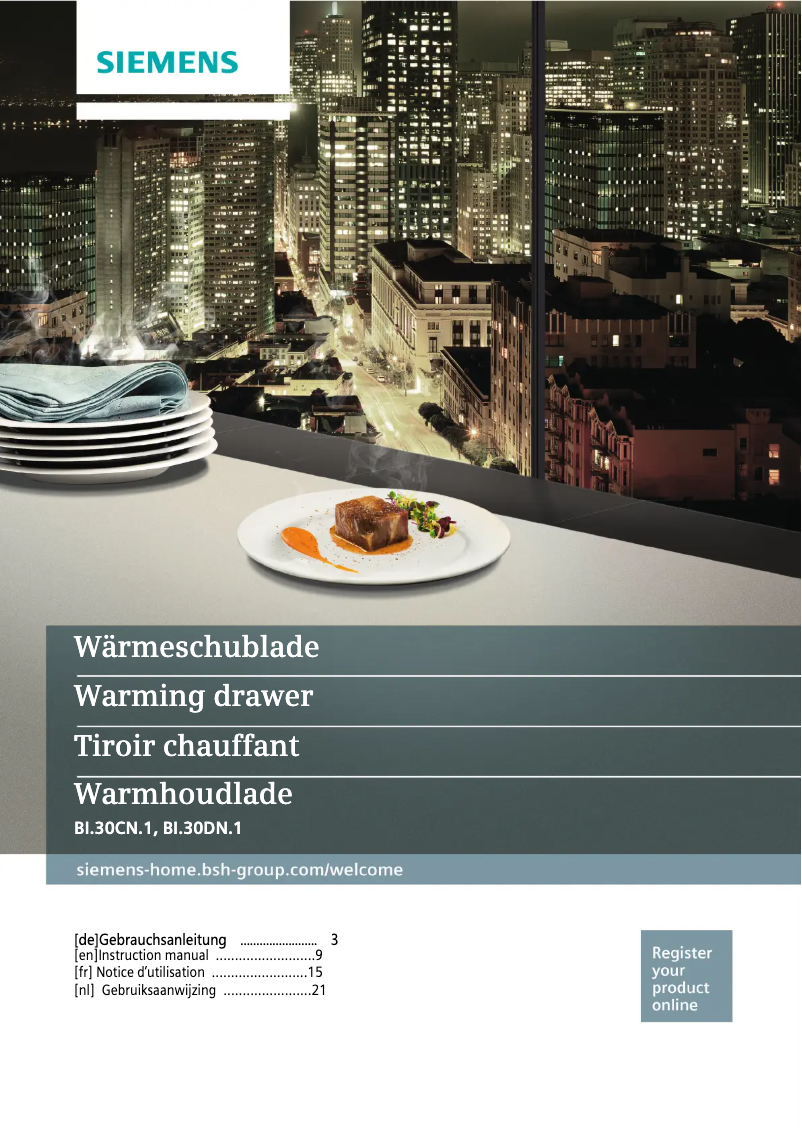 Imagen de la primera página del manual del dispositivo BI830CNB1