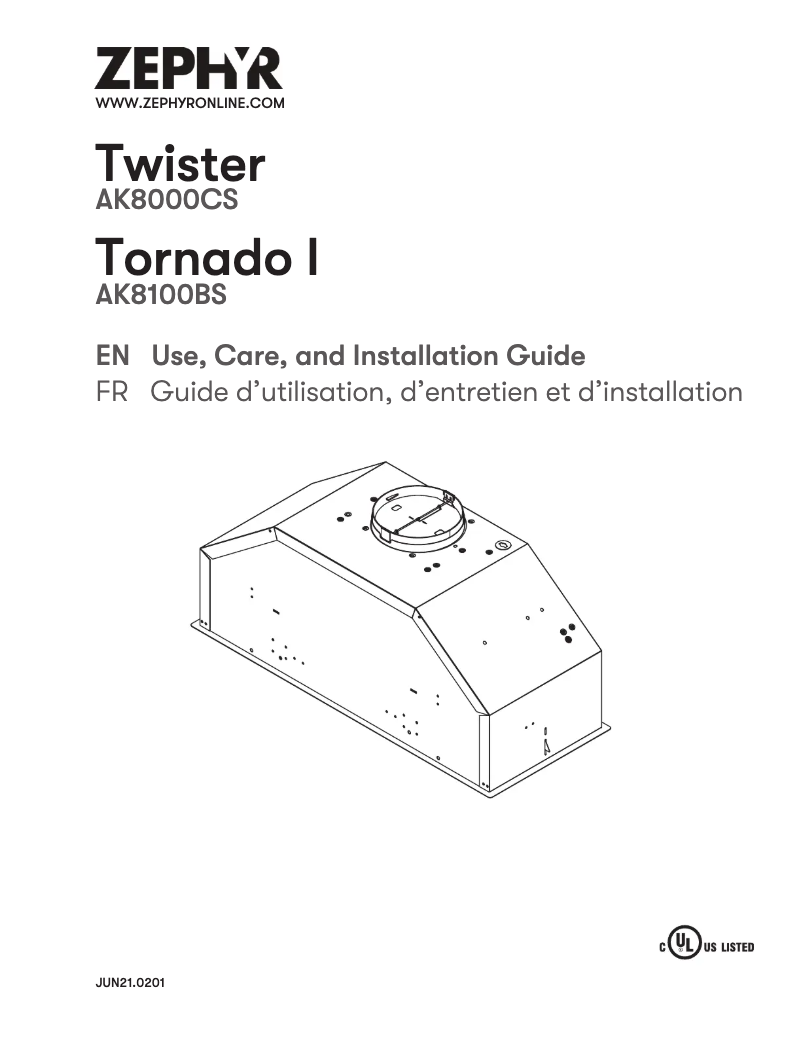 Imagen de la primera página del manual del dispositivo Tornado I AK8100BS