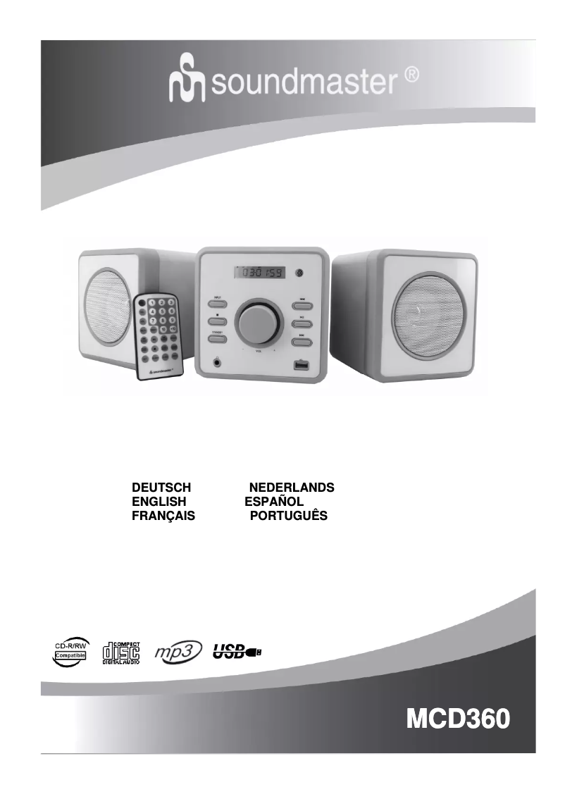 Imagen de la primera página del manual del dispositivo MCD360