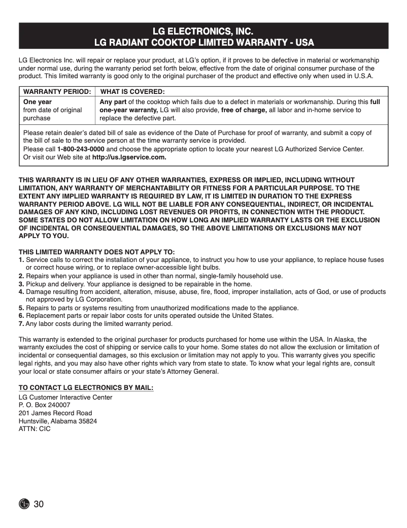 Imagen de la primera página del manual del dispositivo LCE3610SB
