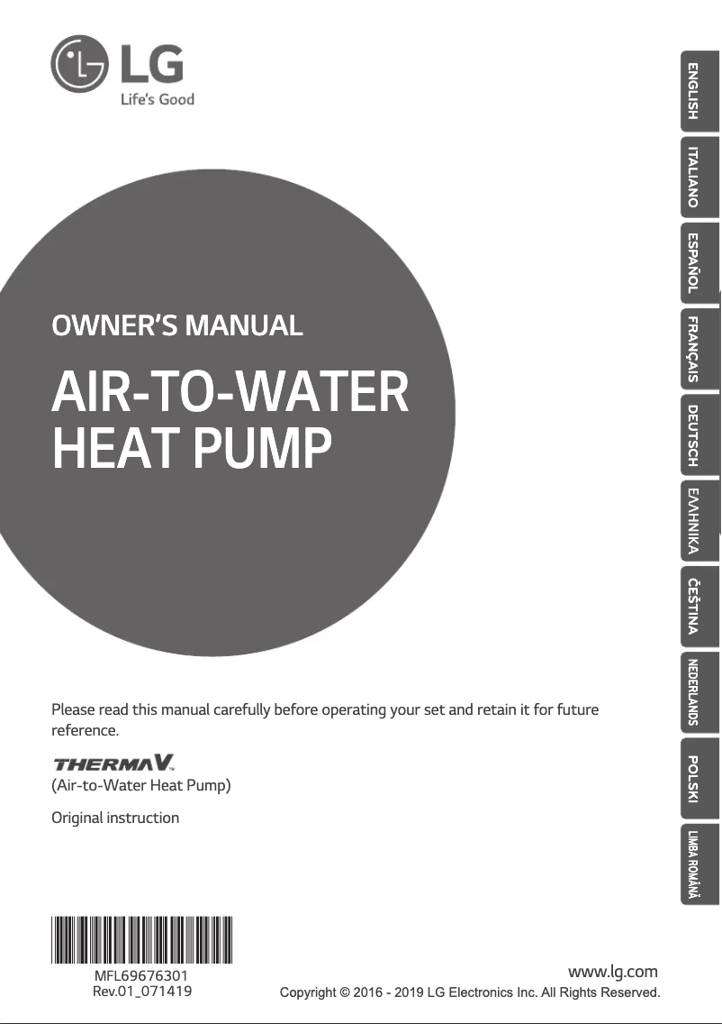 Página 1 del manual Manual de usuario LG HN1616T