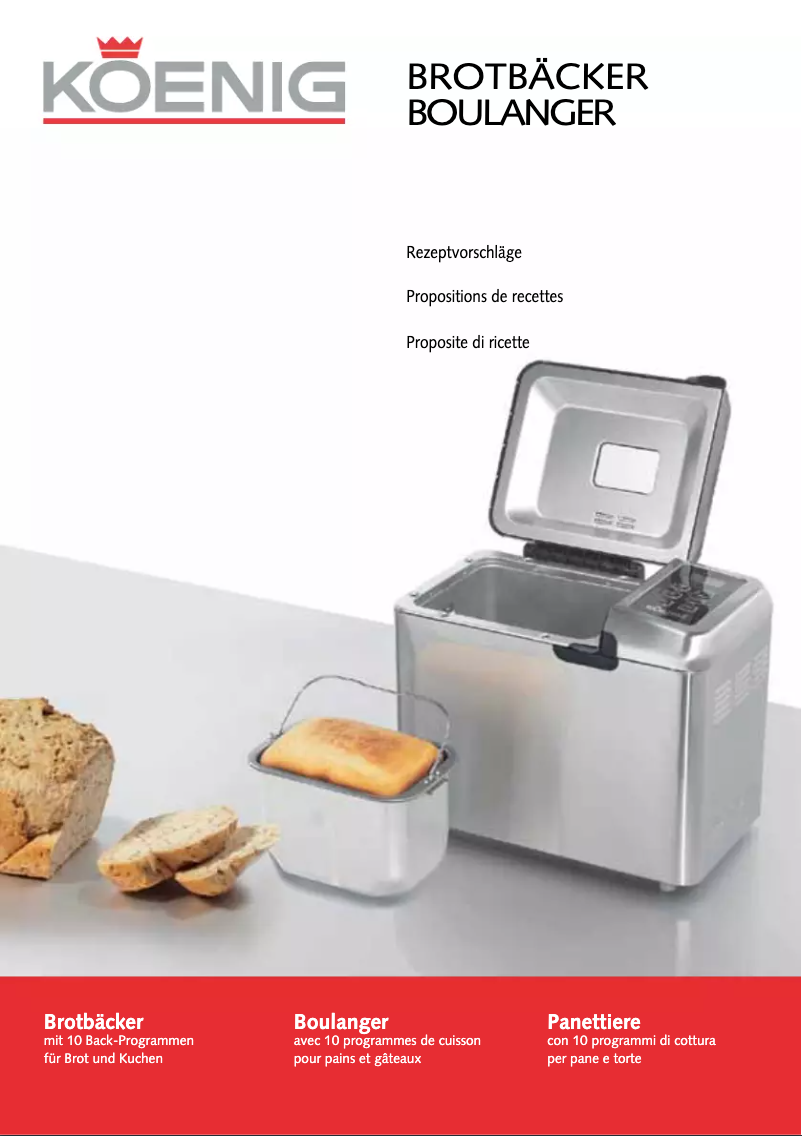 Página 1 del manual Manual de usuario Koenig Boulanger