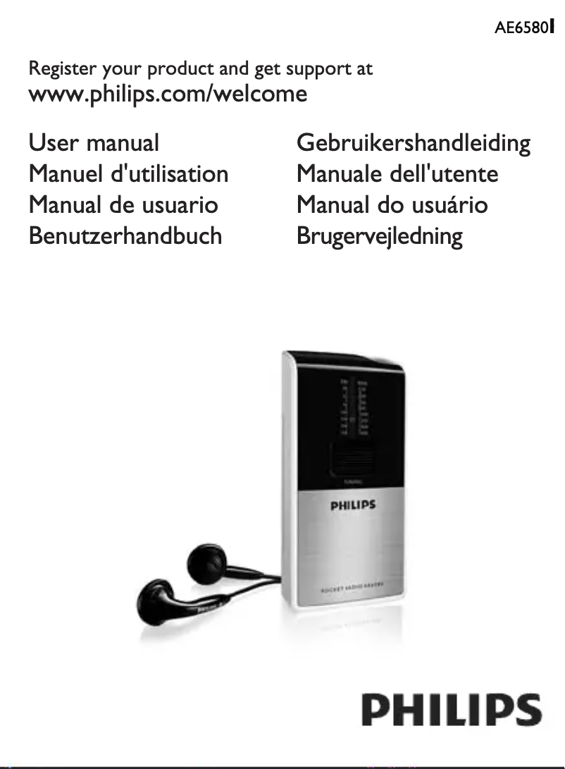 Página 1 del manual Manual de usuario Philips AE6580