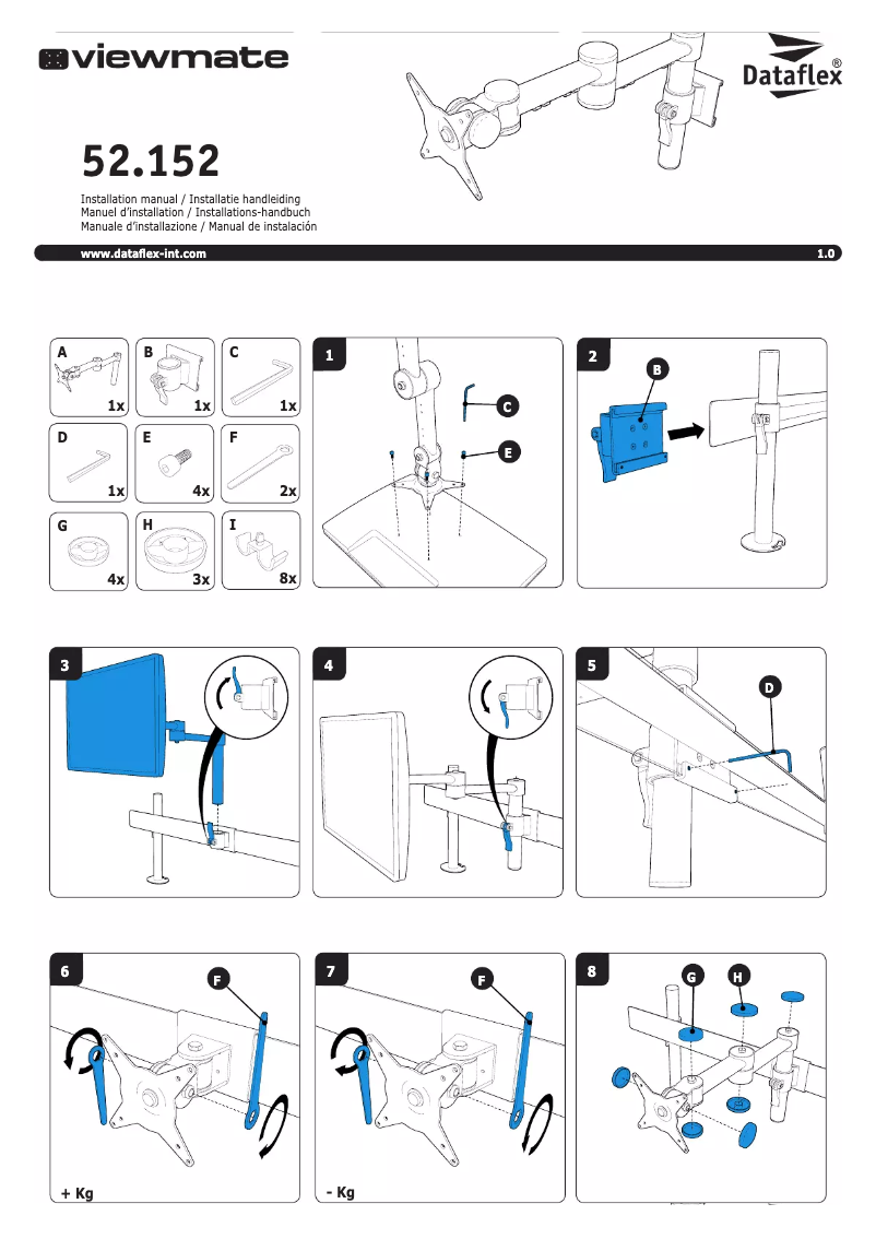 Imagen de la primera página del manual del dispositivo ViewMate 152