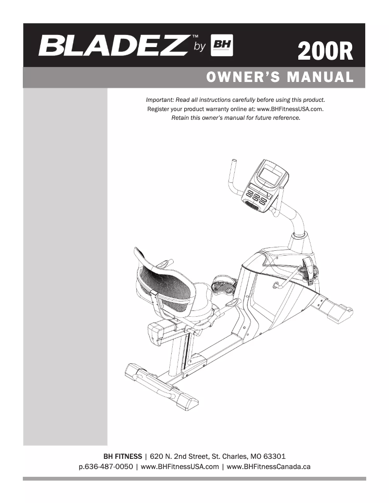 Imagen de la primera página del manual del dispositivo 200R