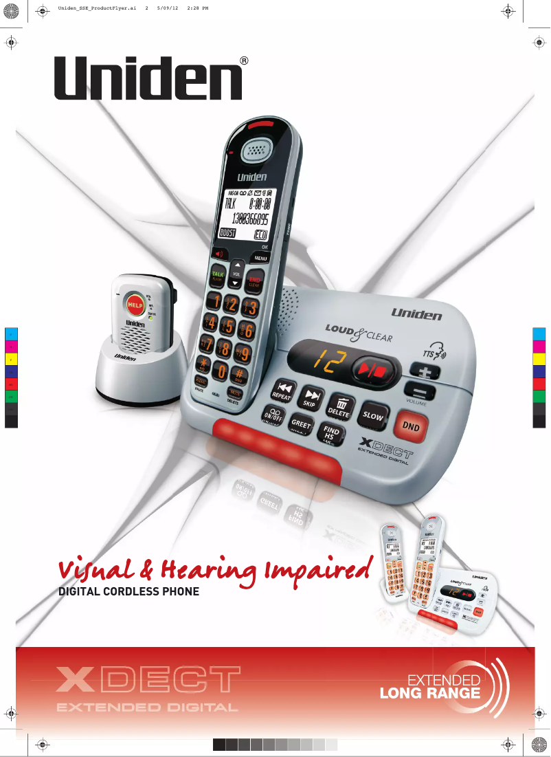 Página 1 del manual Folleto Uniden SS EP2