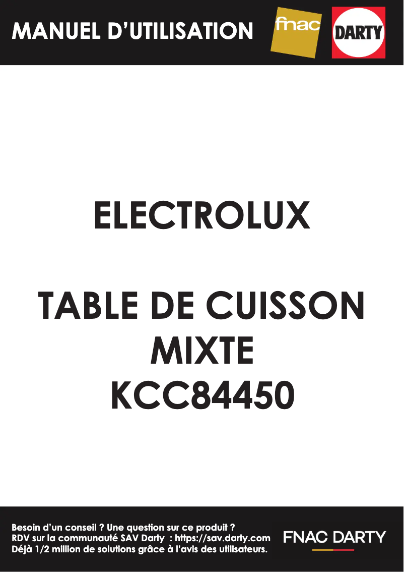 Imagen de la primera página del manual del dispositivo KCC84450