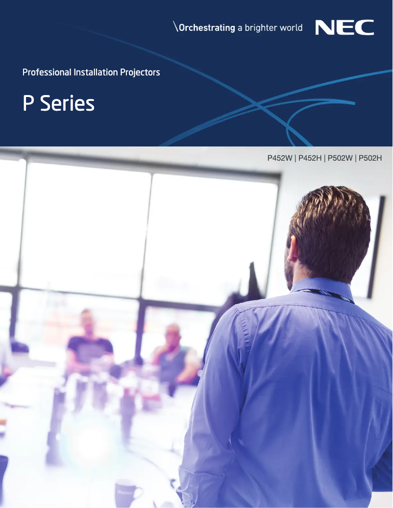 Página 1 del manual Ficha técnica NEC NP-P452W