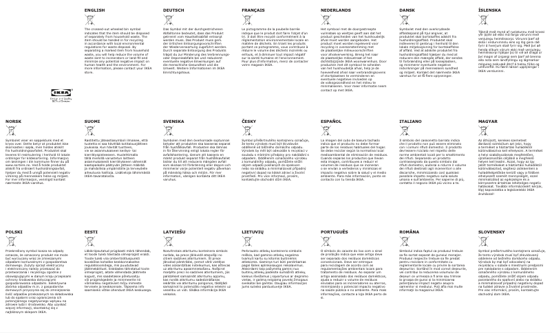 Página 1 del manual Manual de instrucciones Ikea LAMPAN