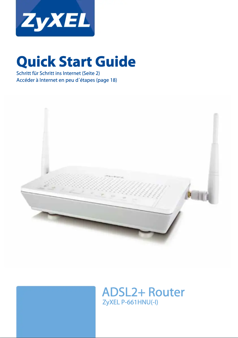 Página 1 del manual Manual de usuario ZyXEL P-661HNU-I