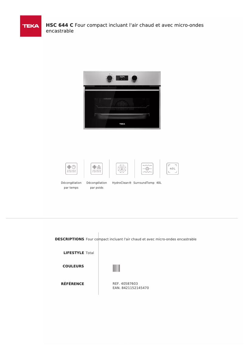 Imagen de la primera página del manual del dispositivo HSC 644 C