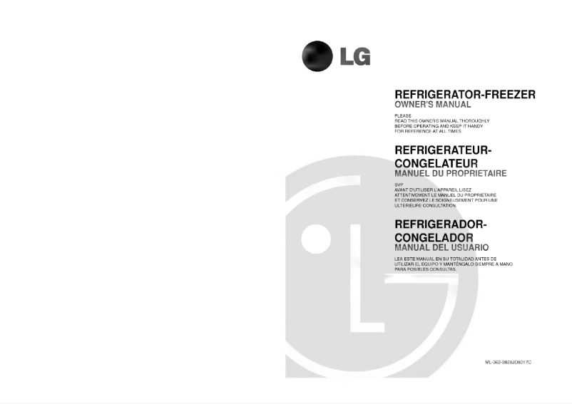 Imagen de la primera página del manual del dispositivo GR-362S