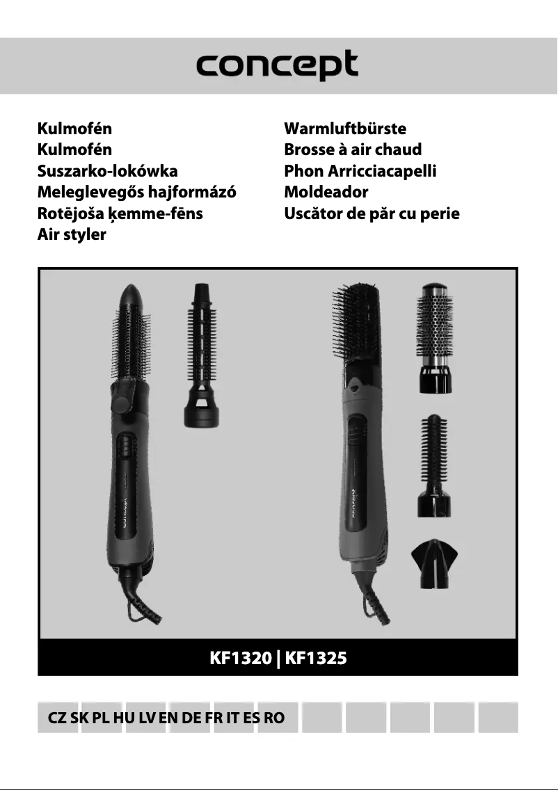 Imagen de la primera página del manual del dispositivo KF1320