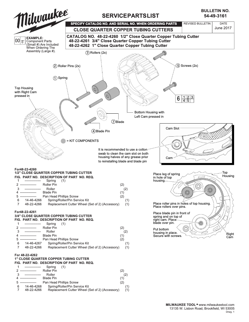 Imagen de la primera página del manual del dispositivo 48-22-4261