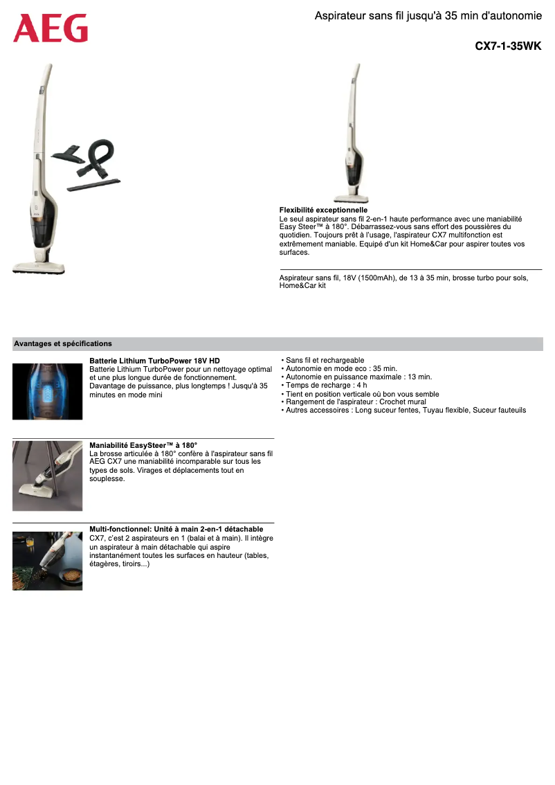 Imagen de la primera página del manual del dispositivo CX7-1-35WK