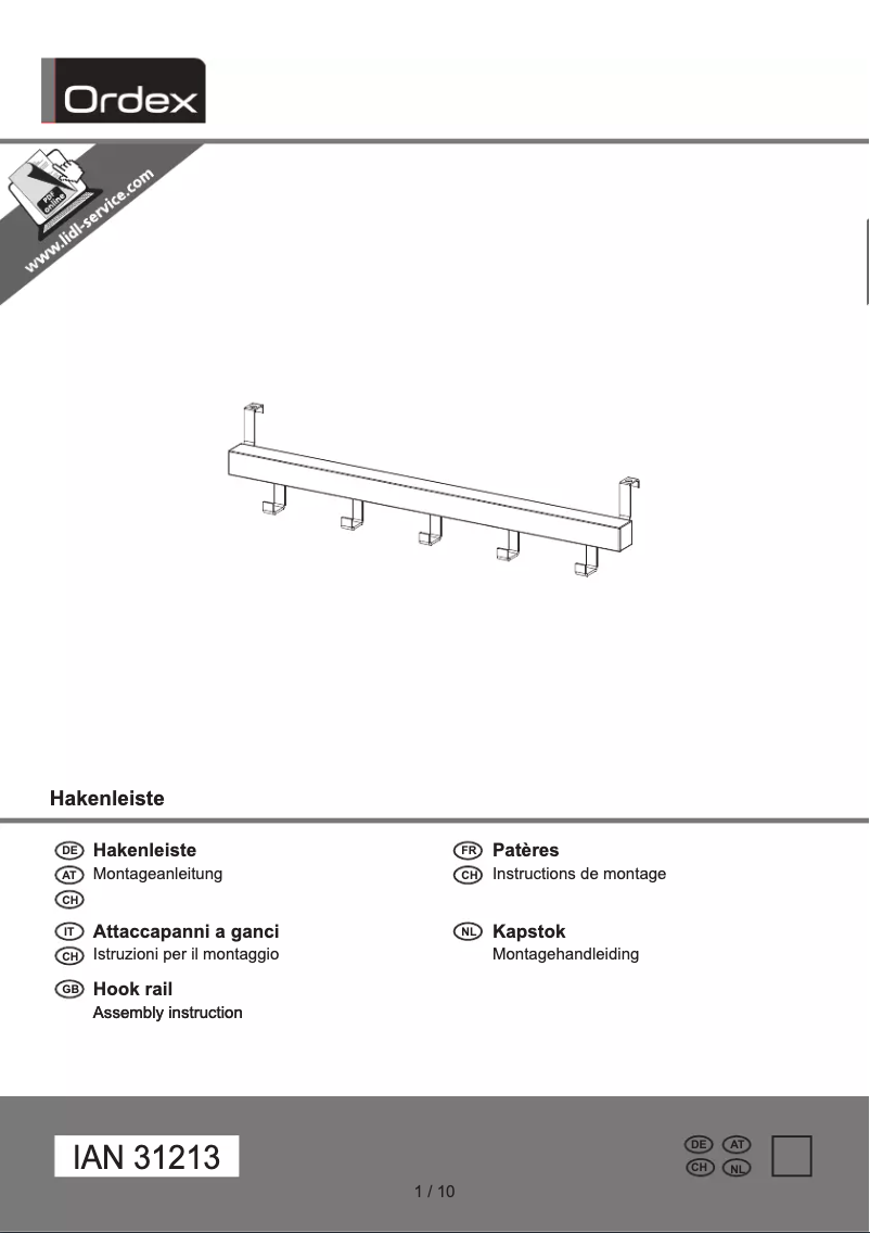Página 1 del manual Manual de usuario Ordex IAN 31213