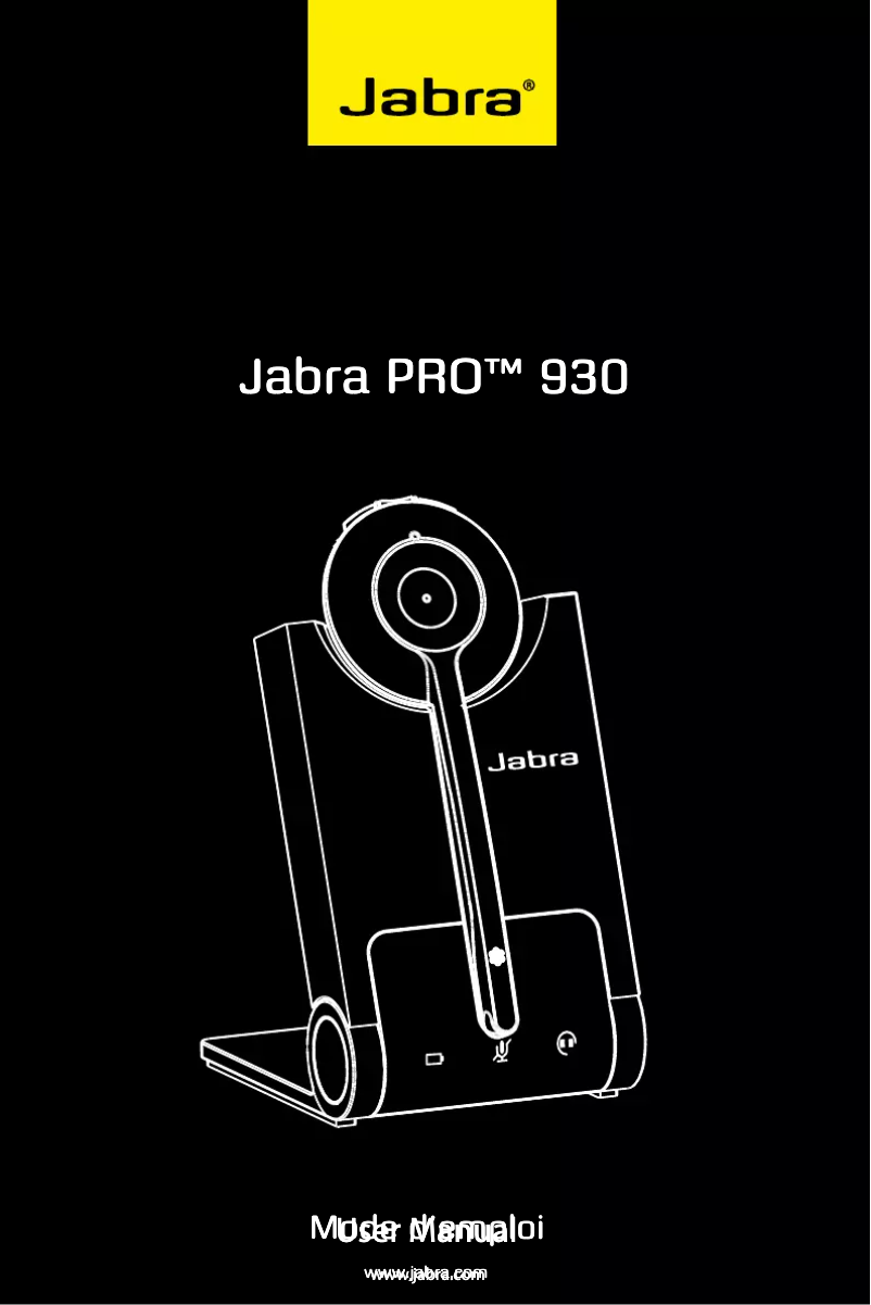 Imagen de la primera página del manual del dispositivo PRO 930 EMEA