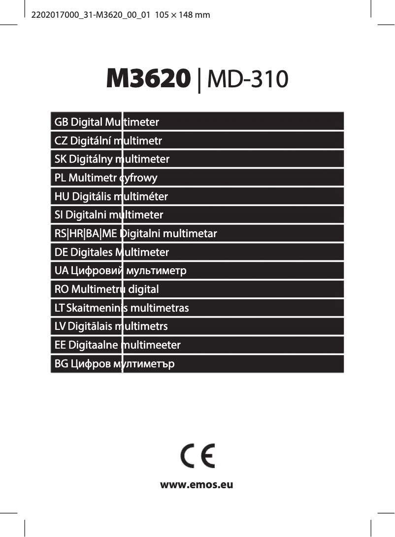 Página 1 del manual Manual de usuario Emos MD-310