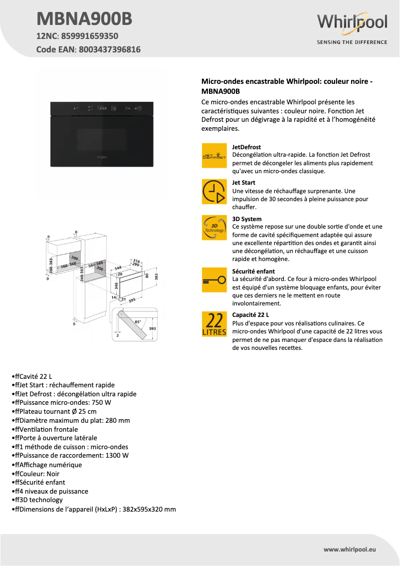 Imagen de la primera página del manual del dispositivo MBNA900B