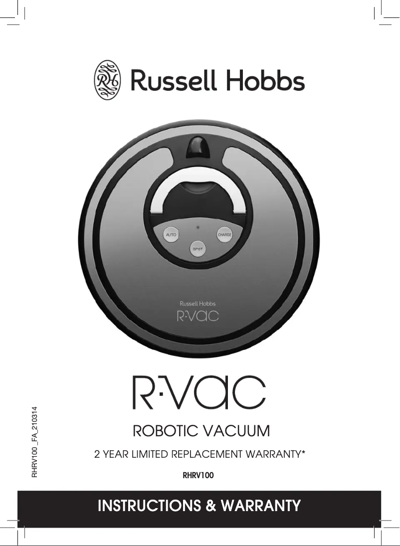 Página 1 del manual Manual de usuario Russell Hobbs R-Vac RHRV100