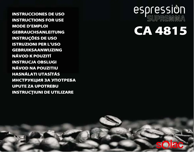 Imagen de la primera página del manual del dispositivo CA4815