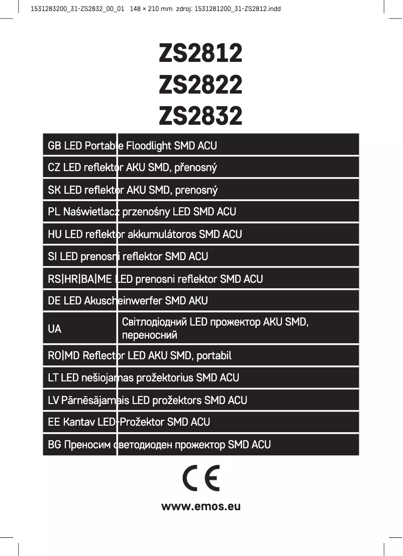 Página nº 1 - Manual de usuario Emos ZS2832