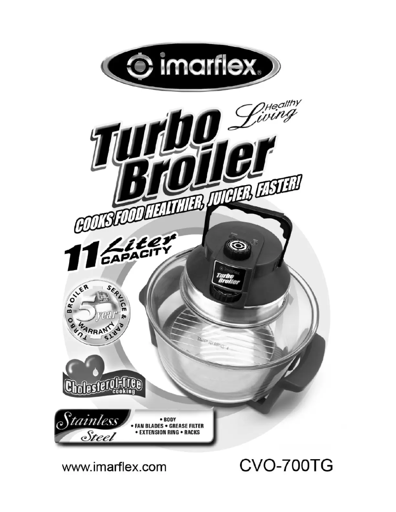 Página 1 del manual Manual de usuario Imarflex Turbo Broiler CVO-700TG