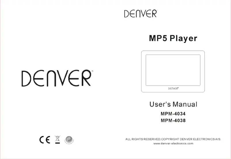 Página 1 del manual Manual de usuario Denver MPM-4038