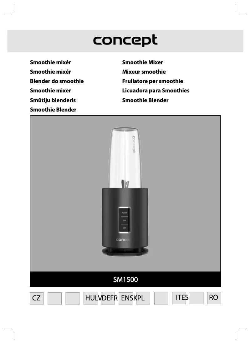 Página 1 del manual Manual de usuario Concept SM1500