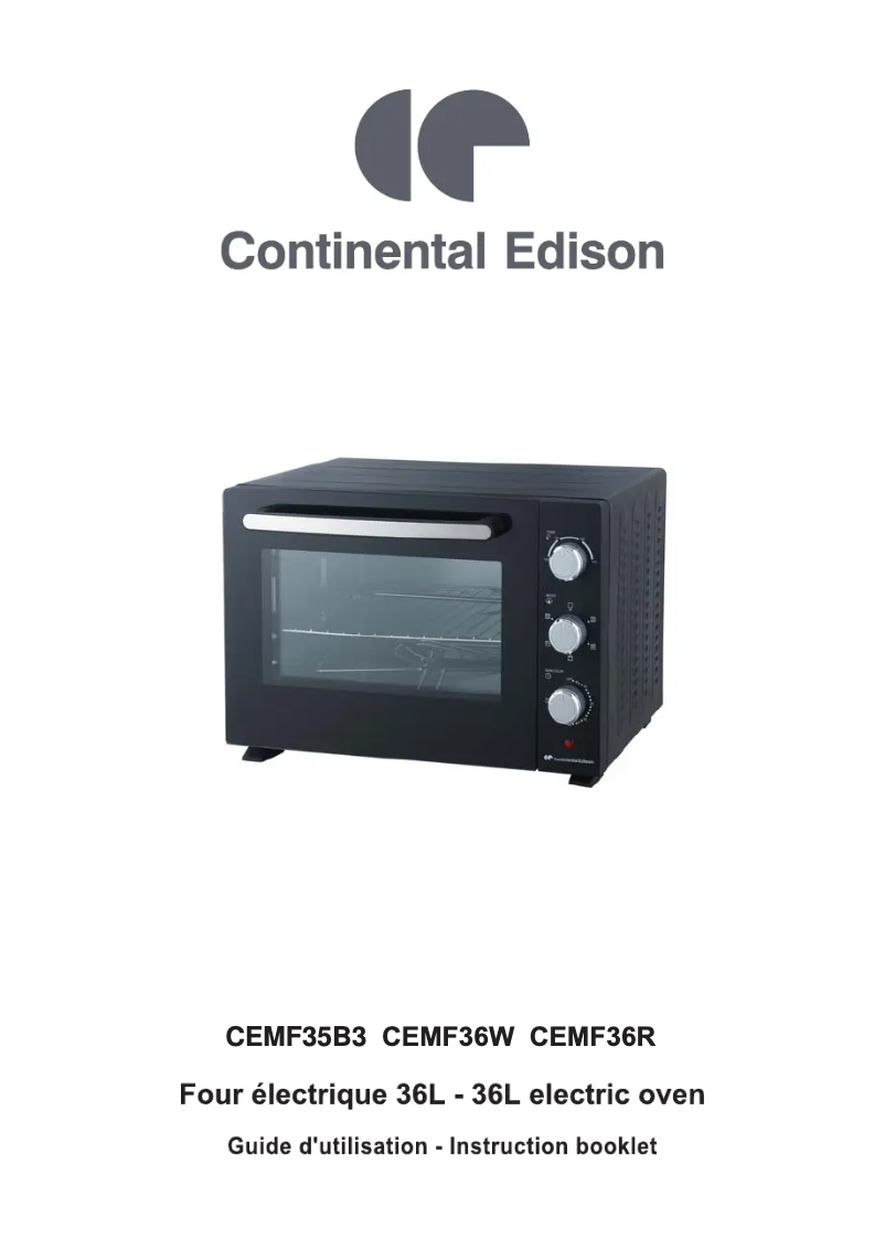 Página 1 del manual Manual de usuario Continental Edison CEMF35B3