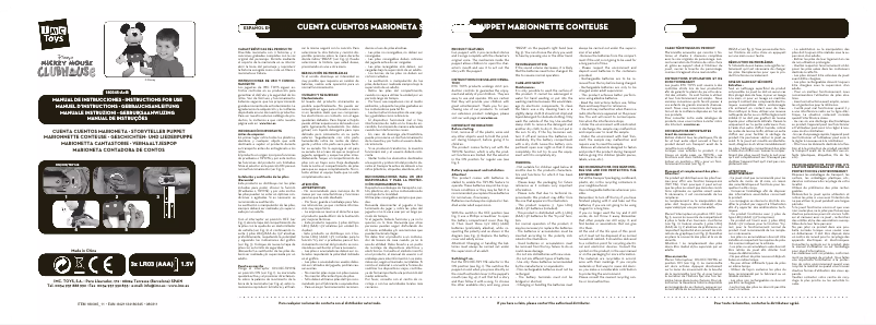 Imagen de la primera página del manual del dispositivo 180345