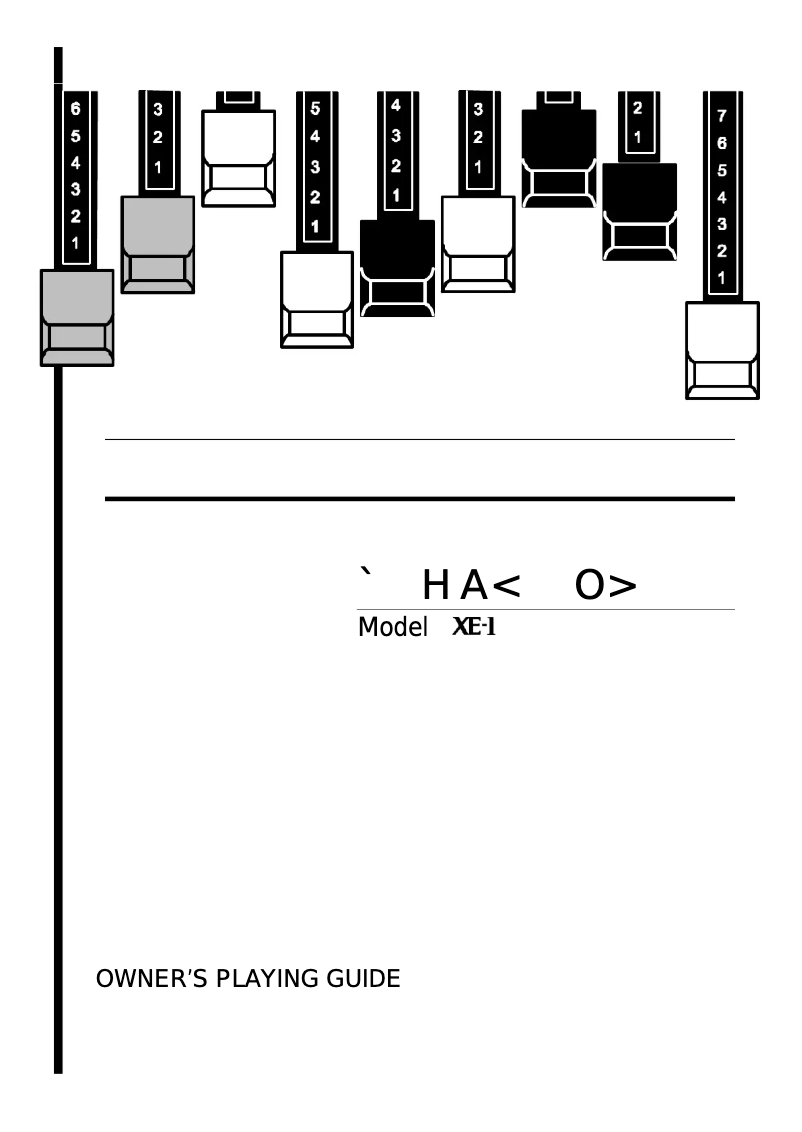 Página nº 1 - Manual de usuario Hammond XE-1