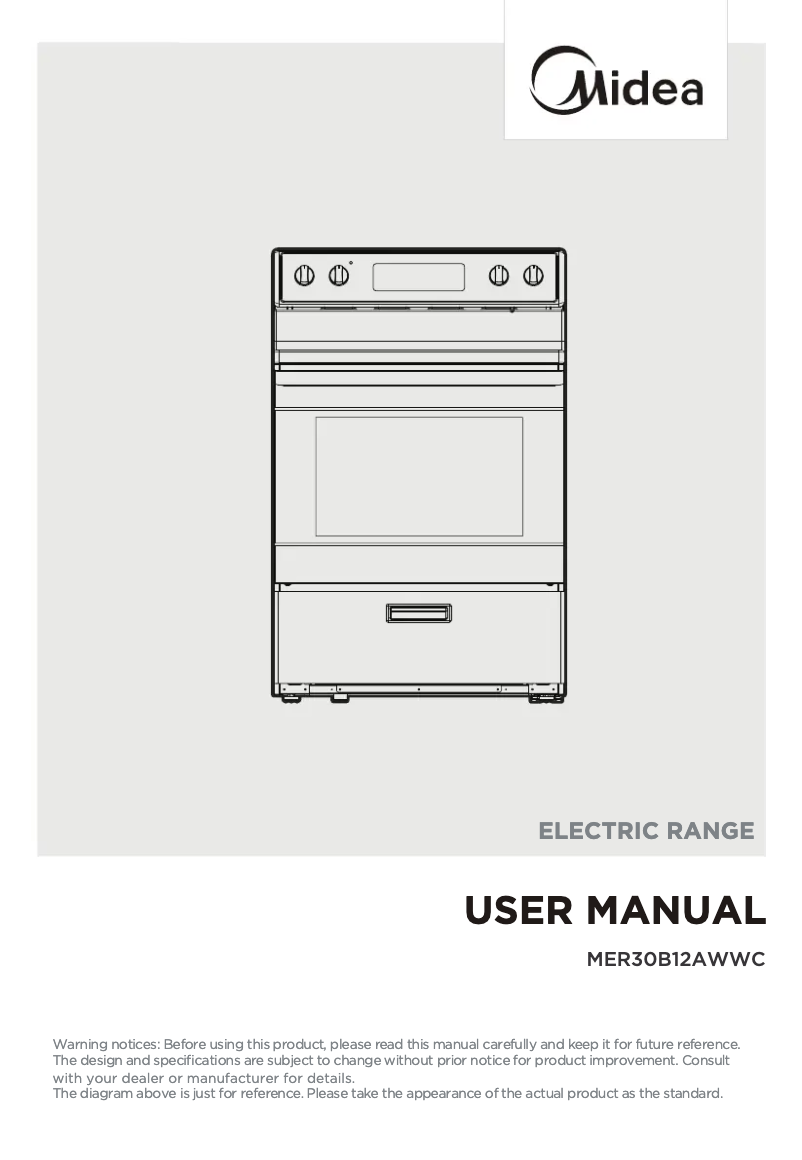 Página 1 del manual Manual de usuario Midea MER30B12AWWC