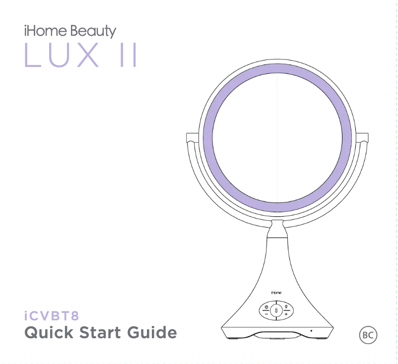 Página nº 1 - Guía de inicio rápido iHome LUX II iCVBT8