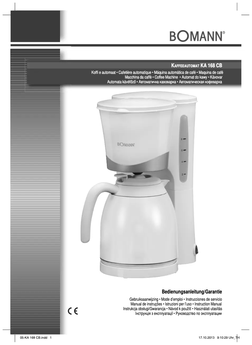 Página 1 del manual Manual de usuario Bomann KA 168 CB