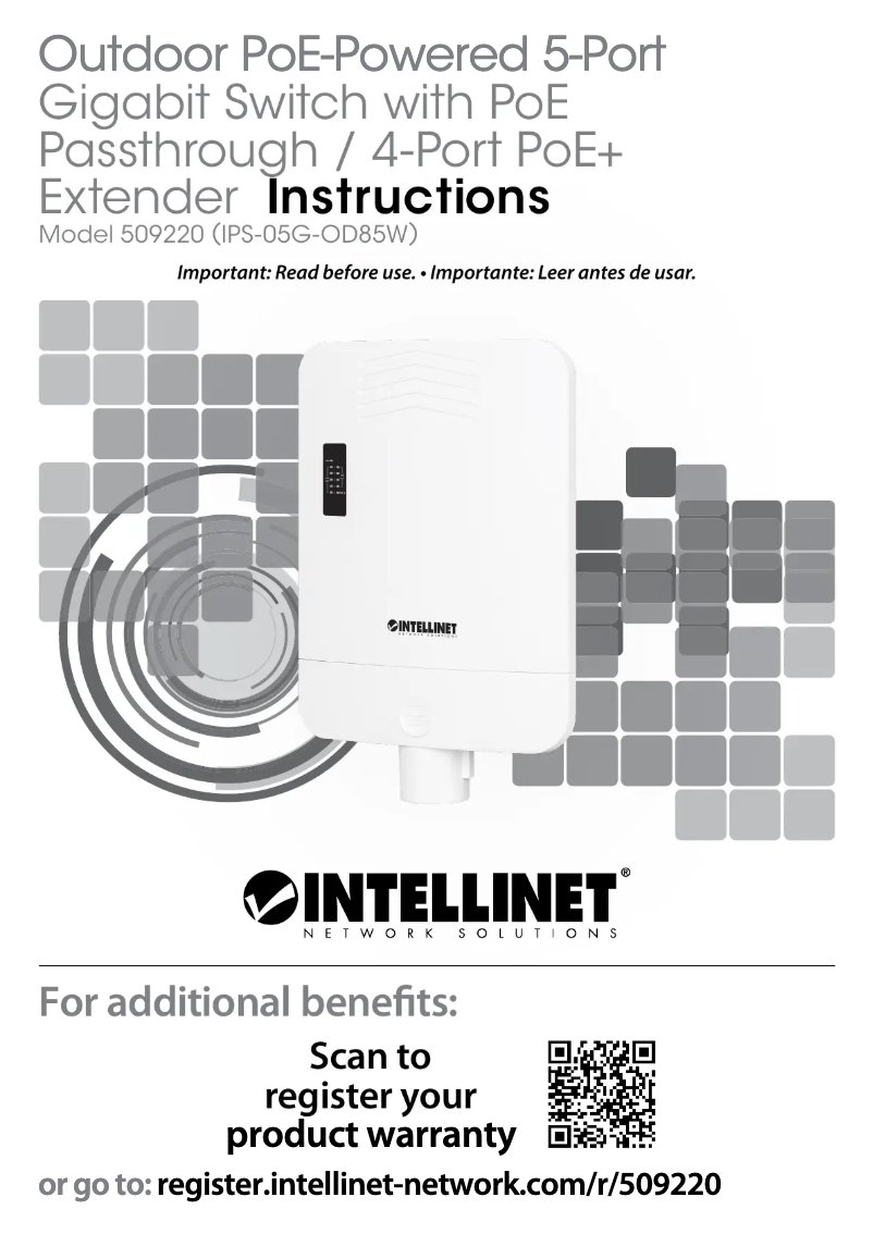 Imagen de la primera página del manual del dispositivo 509220