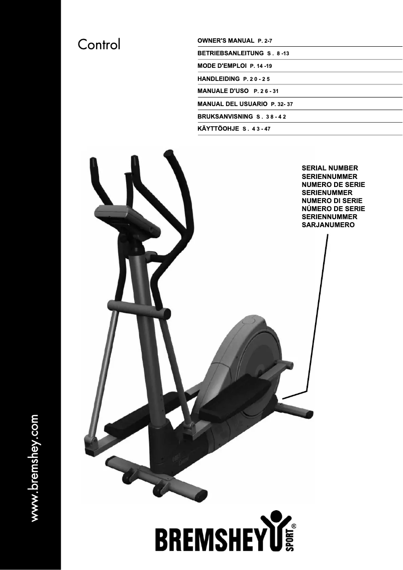 Página nº 1 - Manual de usuario Bremshey Orbit Control 16
