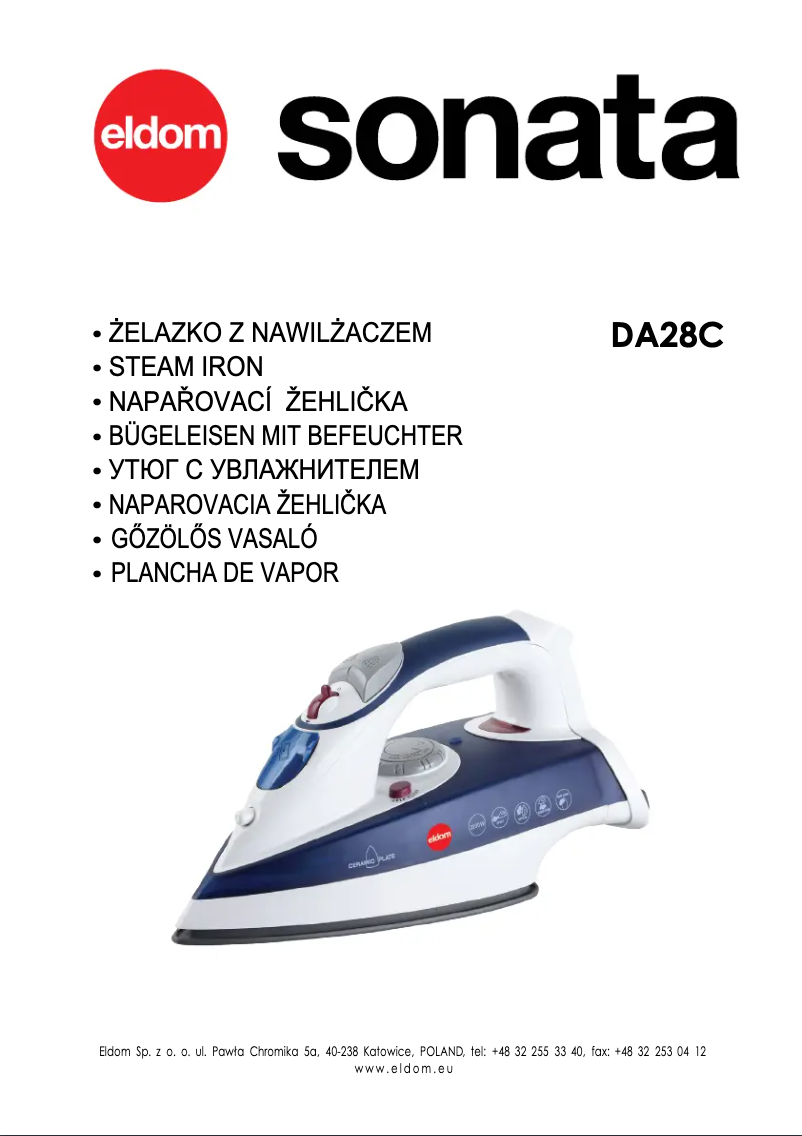 Imagen de la primera página del manual del dispositivo DA28C