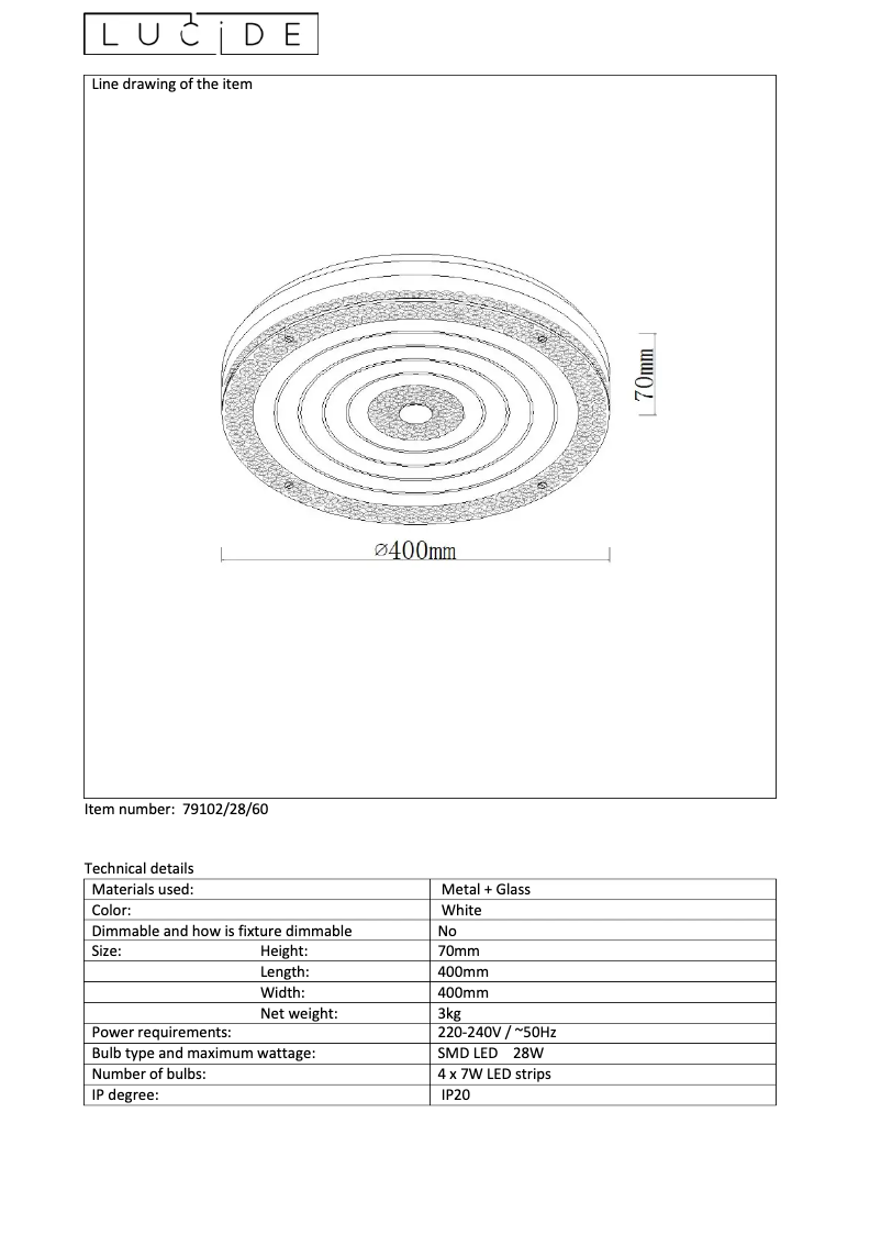 Imagen de la primera página del manual del dispositivo Vivi 79102/28/60