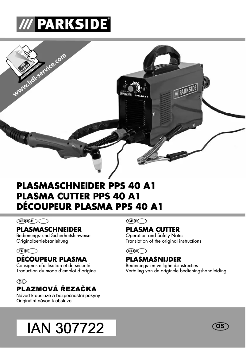 Página 1 del manual Manual de usuario Parkside PPS 40 A1
