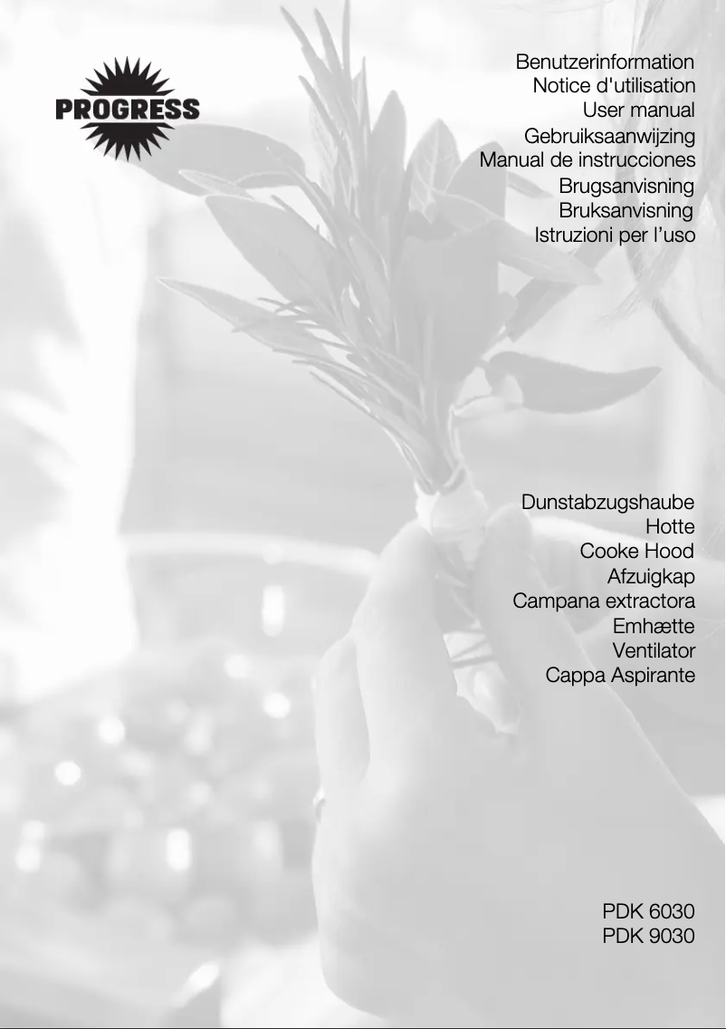 Página nº 1 - Manual de usuario Progress PDK6030E