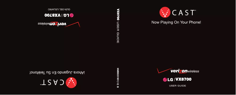 Página 1 del manual Manual de usuario LG VX8700